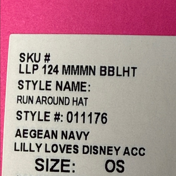 Disney Blue and Pink Floral Cap NEW #6 main image 5